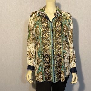 dressbarn , Long sleeve, button down shirt.